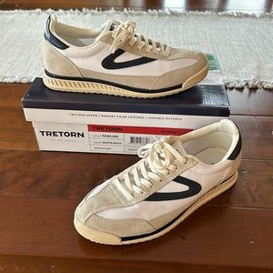 Tretorn Rawlins white/navy size 6.5